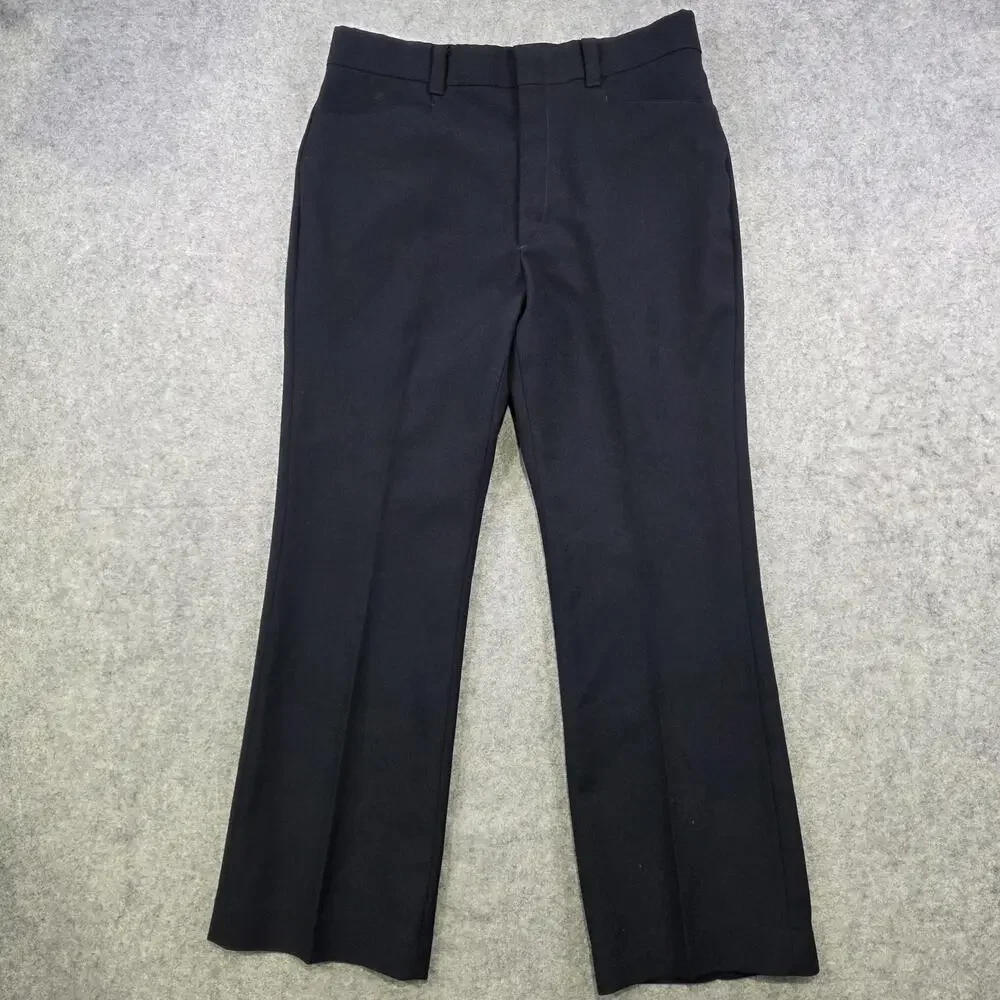 Vintage 70s Levis Panatela Pants Mens 34x30‎ Blue Dress Flat Front Straight Leg